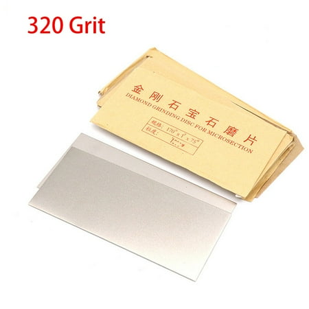 

75x170mm Diamond Flat Lap Plate Jewelry Polish Grinding Disc 80 - 3000Grit Emery