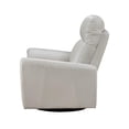 thumbnail image 4 of Lexicon Essex Fauteuil Pivotant à Bascule Assorti en Cuir, Gris, 4 of 7