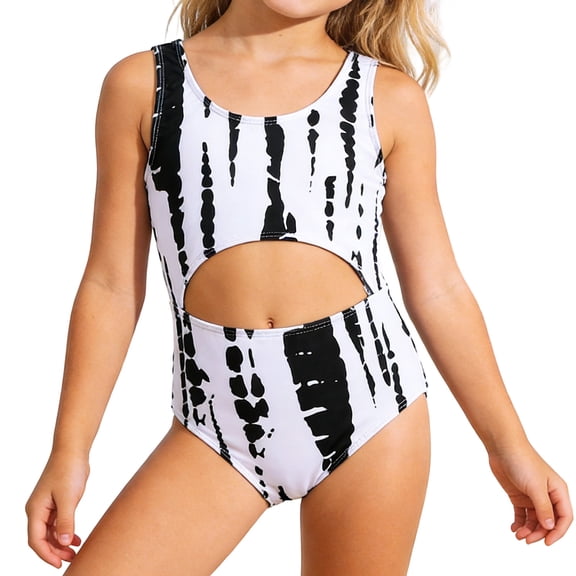 WERYOUNG Girl's Swimsuit Sets Sleeveless Color Block Top And Bottom Tankini Swimsuits 2 Piece Swimwear Swimming Lessons Comfortable Cozy Bathing Suit