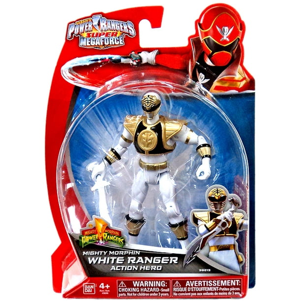 Power Rangers Super Megaforce Mighty Morphin White Ranger Action Hero Figure - Walmart.com