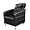 Black, variant on OmySalon Salon Shampoo Bowl and Chair, Shampoo Chair Extra Wide Seat & Porcelain Hair Washing Sink, Shampoo Unit for Beauty Spa Barbershop