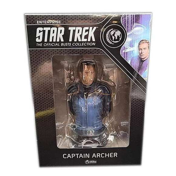 Star Trek Enterprise Capitaine Jonathan Archer Buste en Résine de 5,5 Pouces