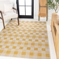 thumbnail image 3 of JONATHAN Y  Biot Traditional Geometric Bold Gingham Black/Cream Indoor/Outdoor Area Rug 5 X 8 - Yellow/Cream, 3 of 5