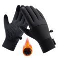 thumbnail image 2 of UTSJKR Premium Thermo Gloves, Best Thin Gloves for Extreme Cold with Touch Screen, Windproof & Waterproof, Suitable for Skiing, Mountaineering, Cycling, Men Women Black, 2 of 7