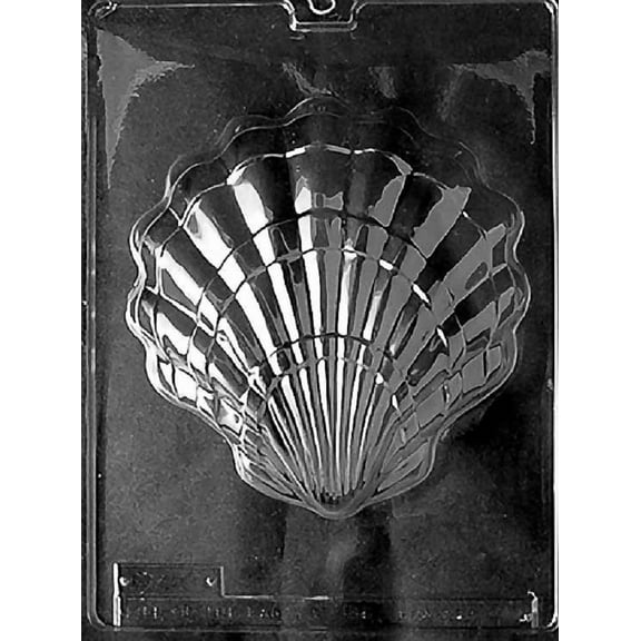 Grandmama's Goodies N008 Large Shell Chocolate Candy Soap Mold with Exclusive Molding Instructions