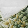 thumbnail image 4 of Ambesonne Eucalyptus Leaves Fleece Throw Blanket Bold Branches 50"x70" Laurel Green Eggshell, 4 of 5