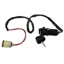OULII Black Ignition Switch with Key for ATV, Scooter, Motorcycle - Starter Replacement Accessory