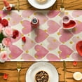 thumbnail image 6 of Sm:)e Golden Pink Love Valentine's Day Table Runner 13 x 72 Inch, 6 of 7