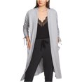 thumbnail image 1 of 1.STATE Womens Ruched Cardigan Sweater, Grey, Small, 1 of 1