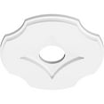 thumbnail image 2 of 12"OD x 3"ID x 4"C x 1"P Percival Architectural Grade PVC Contemporary Ceiling Medallion, 2 of 11