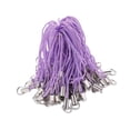 thumbnail image 2 of 100 correas colgantes para teléfono móvil, para MP3, MP4, llaveros y cámaras. Púrpura claro, 2 of 9