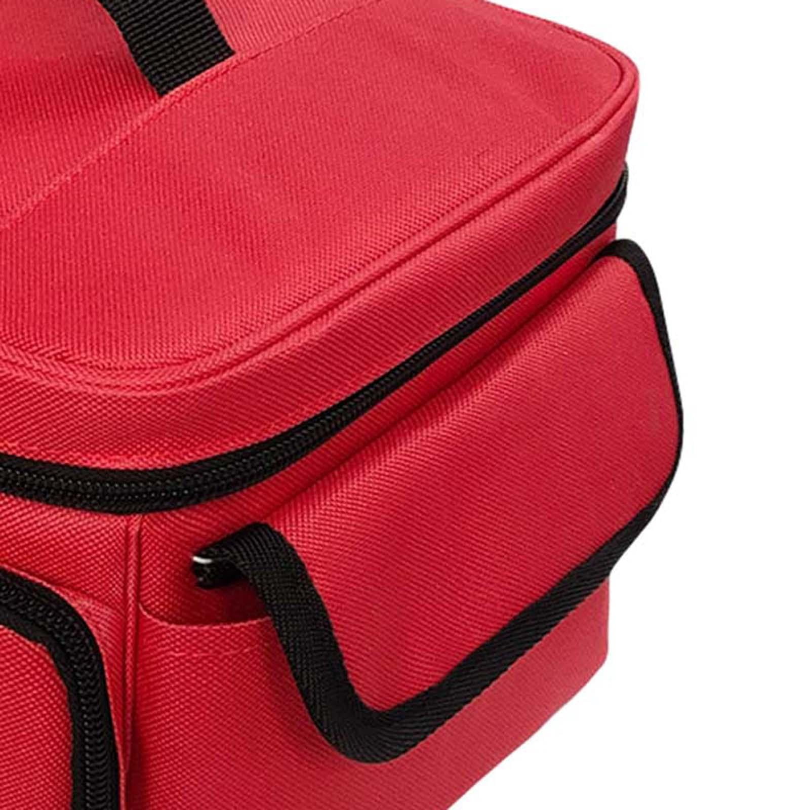 FITYLE Medical Storage Bag Travel First Aid Kits Bag Emergency Supplies First Aid Bag Bottle Organizer for Travel Workplace Car red