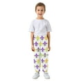 thumbnail image 2 of joogoo Mardi Gras Flower Boys' Sweatpants Jogger Pants 7-8Y, 2 of 8