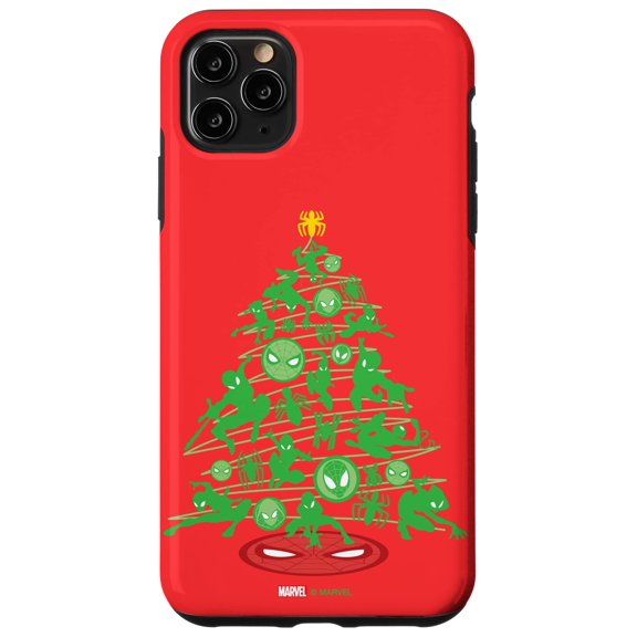 Funda para teléfono Marvel Spider-Man Árbol de Navidad para iPhone 11 Pro
