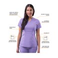 thumbnail image 3 of Adar Pro Scrubs For Women - Tailored Peplum Scrub Top, 3 of 6