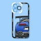 thumbnail image 3 of Coche deportivo Tokyo JDM Drift Angel Eyes funda de silicona suave transparente para iPhone Apple 15 14 12 13 11 16 8 7 SE Plus X XR XS Max, 3 of 5