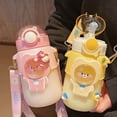 thumbnail image 4 of AURORA TRADE Water Bottles with Straw, 720Ml Kawaii Water Bottles, Cute Water Bottles Modern Water Jug, Women/Teen Girl/School, 4 of 8