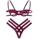 thumbnail image 1 of Europa y los Estados Unidos estilo correa sexy ropa interior costura sexy bikini de acero dividido hueco tres puntos, 1 of 5