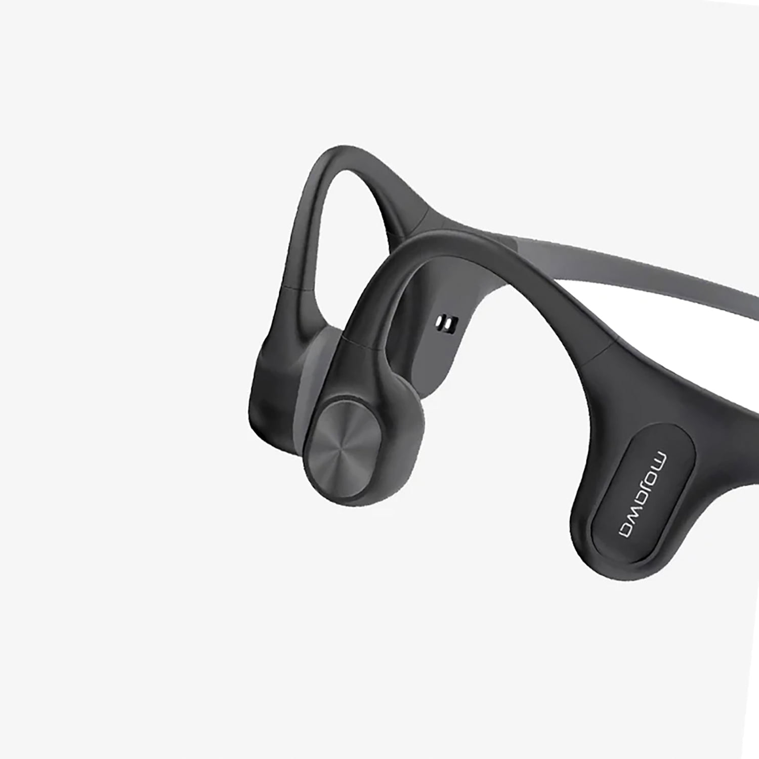 Mojawa Run Air 3rd Generation Sports Waterproof Bluetooth Bone Conduction Headphones w/ Headphone Pouch and Earplugs , Black