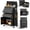 Black, variant on ZBOM 24.2 inch 10-Drawer Rolling Tool Chest, Sliding Metal Drawer Rolling Tool Storage Cabinet, Removable Toolbox Organizer for Workshop, Garage