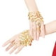 thumbnail image 4 of Mujeres Danza del Vientre Gitana Joyería Triángulo Pulsera Pulsera Anillo de Oro Color Plata, 4 of 5