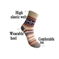 thumbnail image 2 of 5 pares de calcetines cálidos de invierno estilo étnico de tubo medio, 2 of 5