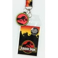 thumbnail image 2 of Jurassic Park Logo Lanyard Keychain ID Holder Logo Rubber Charm and Sticker, 2 of 3