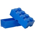 thumbnail image 2 of Room Copenhagen LEGO Stackable Plastic 8 Knob 12L Storage Box, Bright Blue, 2 of 8