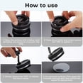 thumbnail image 3 of Vacuum Magnetic Phone Holder, 96 LBS Strong Suction, 360° Adjustable Cell Phone Holder for Car Dashboard, Windshield & Screen, Compatible with iPhone 12–17 Pro/Pro Max, Black, 3 of 12