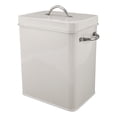 thumbnail image 1 of Distributeur de Poudre à Lessive en Métal, Boîte de Rangement en Acier Inoxydable avec Poignée et Cuillère pour Détergent à Lessive, Riz, Nourriture pour Animaux Ou Farine, Pratique et Polyvalent 7.9 X 6.3 X 4.6 Po, 1 of 7