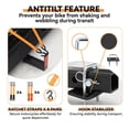 thumbnail image 4 of Double Motorcycle Bike Hitch Carrier with Loading Ramp, Heavy-Duty Hauler and Platform for Motorcycles, 600 Lbs Capacity, 4 of 7