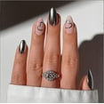 thumbnail image 5 of 24Pcs Valentine French Tip Press on Nails Medium Almond False Nails Cute Heart Stick on Nails Glossy Wine Red Fake Nails Acrylic Artificial Nails Valentines Manicure Decoration for Women, 5 of 22