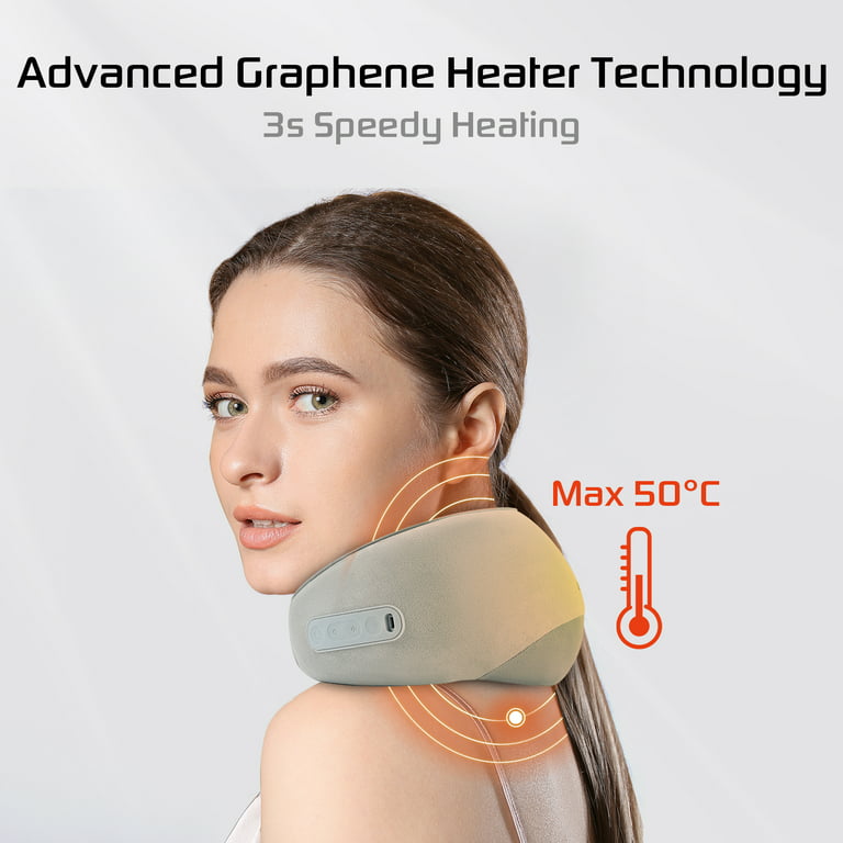 Rechargeable Kneading Neck Trapezius Muscle Massage Deep Tissue Pain Relief