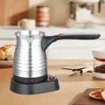 thumbnail image 3 of Electric Turkish Coffee Pot Tea Kettle Comfortable Grip Stainless Steel Coffee Kettle Warmer For Kitchen Office Outdoor, 3 of 5
