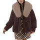 thumbnail image 2 of Parkas de manga larga para mujer, chaqueta informal de algodón con capucha y mangas largas de colores., 2 of 6