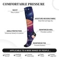 thumbnail image 4 of Picia Planet Pastel Galaxy Printed Sports Compression Socks - 15-20mmHg Graduated Compression, High-Performance Soft and Breathable Socks for Men and Women, 4 of 5