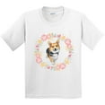 thumbnail image 3 of Inktastic Corgi Wreath for Dog Lovers Youth T-Shirt, 3 of 5