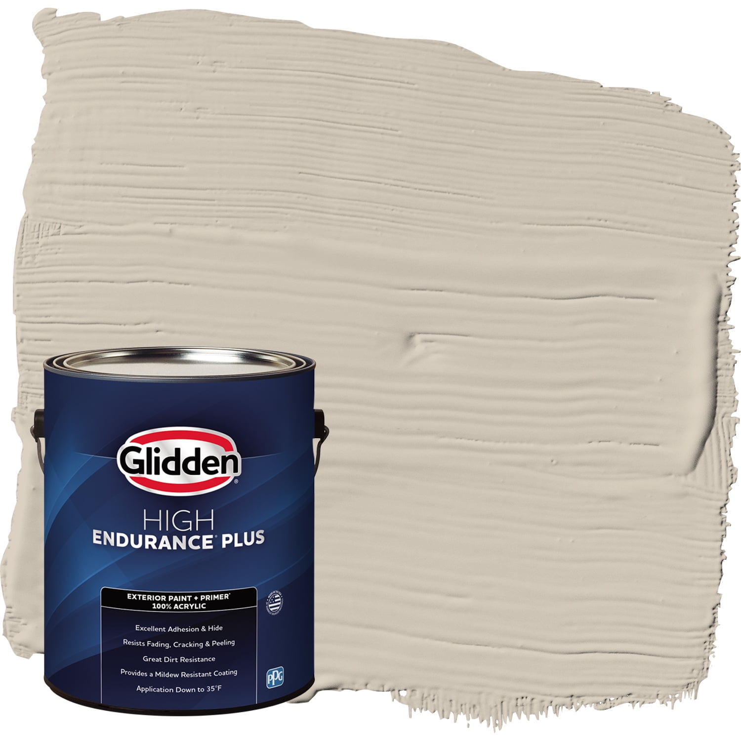 Glidden HEP Exterior Paint + Primer Synchronicity, Flat, 1 Gallon