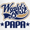 thumbnail image 3 of CafePress - Papa (Worlds Best) Men's Light Pajamas - Men's Light Loose Fit Cotton Pajama Set, 3 of 7