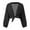 Black, variant on Lixiuxyad Womens Open Front Cardigan Women's Comfortable Small Sweetheart Top Ruffle Flare Sleeve Solid Chiffon Small Shawl Cardigan,Black