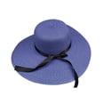 thumbnail image 2 of Walbest Sun Hat for Women UPF 50+ UV Sun Protection Womens Wide Brim Beach Hat, Summer Gardening Travel Floppy Foldable Straw Ribbon Bow Hat, 2 of 7