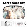 thumbnail image 3 of Horse Digital Pouch with Oxford Fabric, Waterproof, Size 5.9x9.44x3.14 in, Cord Organizer, Charger Organizer, Bag Cable Organizer, Electronic Travel Case Organizer, 3 of 6
