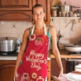 thumbnail image 1 of Dvkptbk Tablier 1 Pce Parent Adulte la Famille Cuisine Imprimé Saint-Valentin Tabliers en Lin Kitchen Essentials, 1 of 2