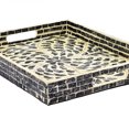 thumbnail image 5 of A&B Home  Black Rectangular Capiz Tray with Handles Small, 5 of 10