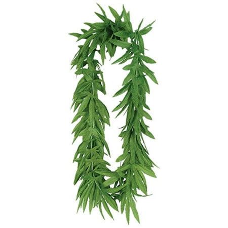 Leaf Part - Marijuana Lei Tropical Fern Leaf Green Party Accessory (1/Pkg) Pkg/12