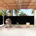 thumbnail image 1 of vidaXL Retractable Side Awning Black 180x1000 cm, 1 of 5