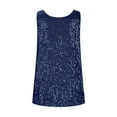 thumbnail image 5 of Diufon Sequin Tops for Women Glitter Fashion V Neck Sleeveless Party Tank Top Comfy Sparkly Going Out Shirts, 5 of 6