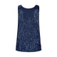 thumbnail image 4 of Camisas de vestir para mujer,Blusa informal sin mangas con lentejuelas para mujer, de poliéster y cuello redondo, ideal para el verano, sopatenor, 4 of 8