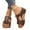 Brown, variant on Women's Summer Platform Sandals Peep Toe Wedge Slide Slippers Comfort Wide Width Plus Size Outdoor Casual Beach Shoes (1 Pair)
