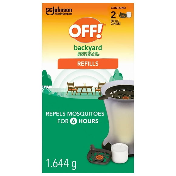OFF! Backyard Insect and Mosquito Repellent Lamp Refills, 2 Diffuser Refills
